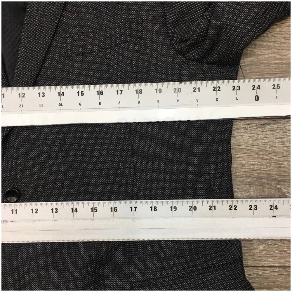 CALVIN KLEIN Mens Blazer Sport Coat Casual Jacket Size 44L‎ Two Button Wool Suit